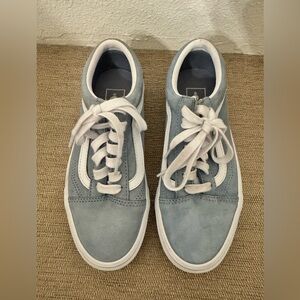VANS Old Skool Baby Blue Pig Suede Woman’s 5.5